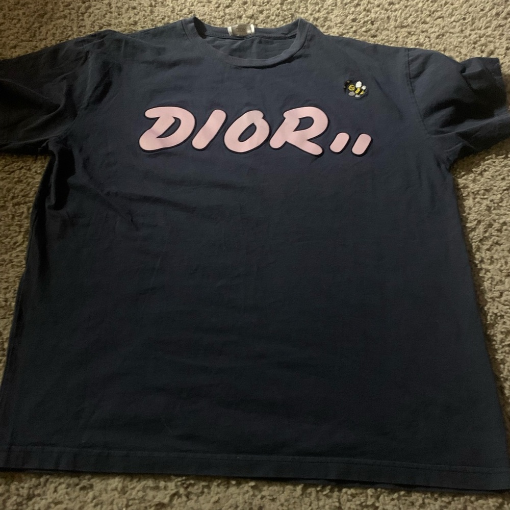 DIOR x KAWS 2019 logo tshirt L
